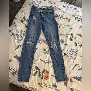 Fashion Nova Distressed Blue Women's Jeans
